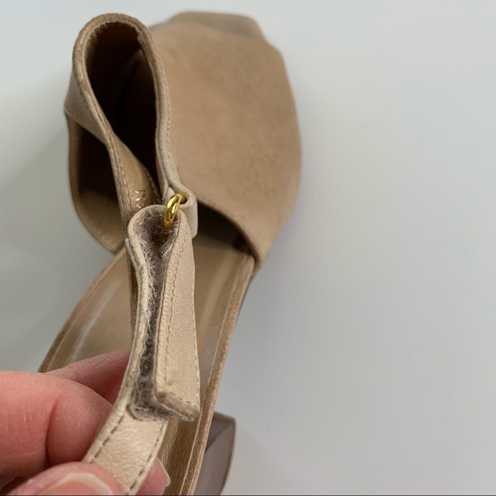 Vaneli Beige Slingback Pumps Buckle Strap 8.5M - Picture 10 of 12